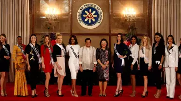 84 Dünya Güzeliyle Aynı Odada Bulunan Duterte: Size Bakıp Dünyayı Unutuyoruz