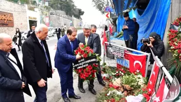 Başkan Ali Kılıç ve Lübnanlı Belediye Başkanları Reina'da Hayatını Kaybedenleri Andı