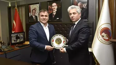 Prof. Dr. Günaydın'dan Belediye Başkanı Çimen'e Veda Ziyareti