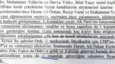 Fetö, Ordu'da CHP'yi Desteklemiş