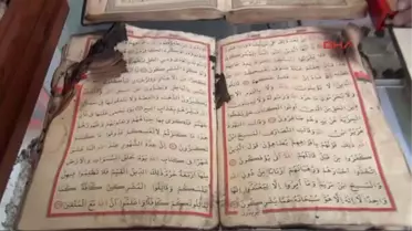 Manisa Yangında Zarar Görmeyen Kuran'ı Kerim'ler Sergilenecek