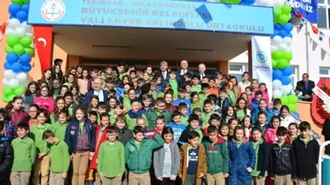 Vali Enver Salihoğlu Ortaokulu Milli Eğitime Teslim Edildi