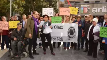 Manisa'da Kadınlardan 'Hayır' Eylemi