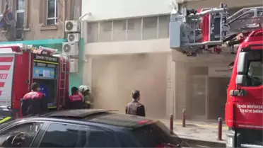 Kazan Dairesindeki Yangında 1 İşçi Dumandan Etkilendi