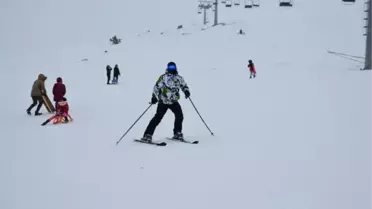 2 Bin 900 Rakımda Kayak Keyfi