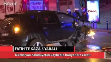 Fatih'te Kazada Ünlü Damat Adayı Yaralandı