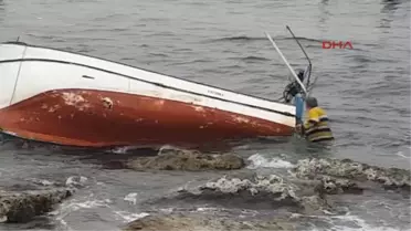 Rize Teknesini Kurtarmak Için Dalgalarla Boğuştu