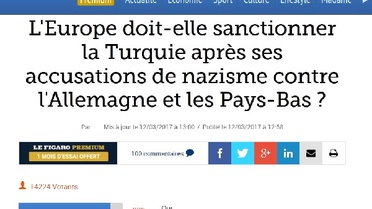 Le Figaro'dan, 'Nazi Benzetmesi Cezalandırılmalı Mı?' Anketi