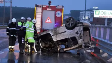 Tekirdağ'da Hafif Ticari Araç Takla Attı: 6 Yaralı