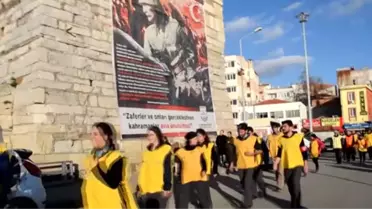 57. Alay İçin Çanakkale'ye Yürüyen 57 Gönüllü, Gelibolu'ya Ulaştı