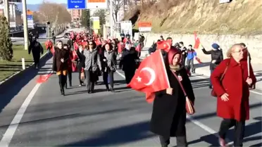 Kastamonu'da 'Şehitlere Saygı' Yürüyüşü