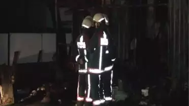 İşçilerin Kaldığı Konteynerde Yangın: 1 Ölü, 1 Yaralı