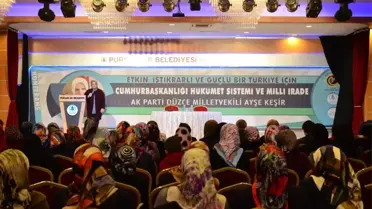 Ak Partili Ayşe Keşir, Cumhurbaşkanlığı Sistemini Anlattı: 'Cumhurbaşkanlığı Sistemi Türkiye'yi...