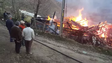 Kastamonu'da Ev Yangını