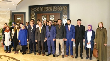Üniversite Öğrenci Konseyi ve Üniversite Ülkü Ocakları Teşkilatı Rektör Bağlı'yı Ziyaret Etti