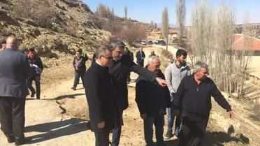 Karaman Valisi Tapsız Heyelan Bölgesinde