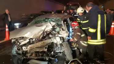 Hatalı Sollama Tem Otoyolunu Savaş Alanına Çevirdi: 5 Yaralı