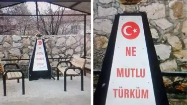 Divriği'de Atatürk Büstüne Saldırı