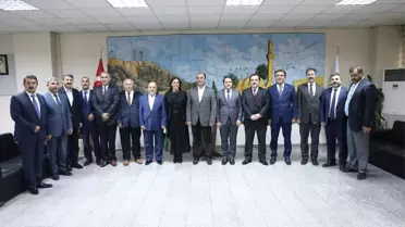 Avrupa Birliği Bakan Yardımcısı Şahin Başkan Çiftçi'yi Ziyaret Etti
