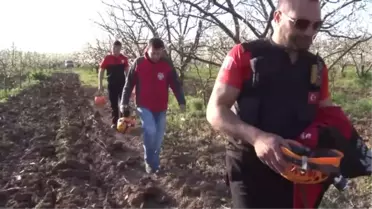 Av Tüfeğiyle Ateş Ederek Leyleği Asılı Kaldığı Ipten Kurtardı
