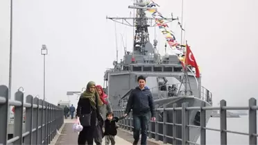 Tcg Bafra Savaş Gemisi Ziyarete Açıldı