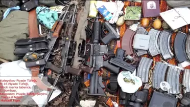 Dha Yurt - Lice Kırsalındaki Operasyonda PKK'ya Ait Çok Sayıda Silah ve Mühimmat Ele Geçirildi