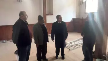Vali Tapsız, Tadilat Çalışmaları Süren Demirciler Camisini İnceledi