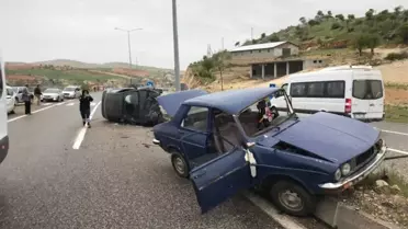 İki Otomobil Çarpıştı: 2 Yaralı