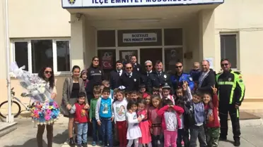 Bozyazılı Miniklerden Polislere Ziyaret