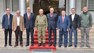 Etso Yönetiminden, 9. Kolordu Komutanı Tümgeneral Özoğlu'na Ziyaret