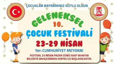 Bilecik Belediyesi Geleneksel 10. Çocuk Festivali Başlıyor