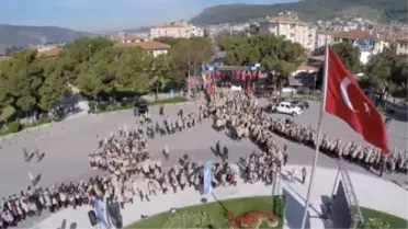 Muğla'da 57. Alay Vefa Yürüyüşü Havadan Görüntülendi