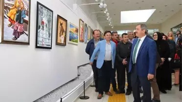 Fatsa'da '8 Renk' Resim ve Ahşap Boyama Sergisi