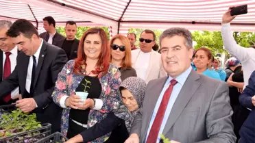 Başkan Çerçioğlu Buharkent'te Yerli Fide Dağıttı
