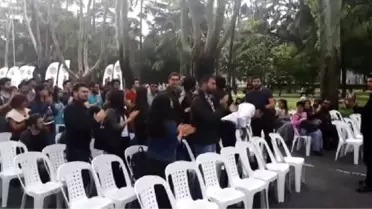 Mustafa Armağan'a İü'de Protesto