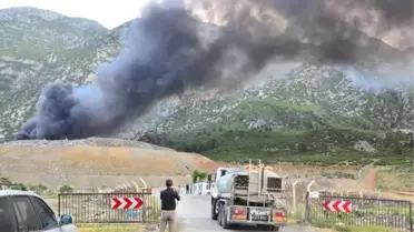 Manisa Çöplüğündeki Yangın