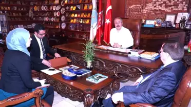 Uclg-Mewa Genel Sekreteri Duman'dan Başkan Ünver'e Ziyaret
