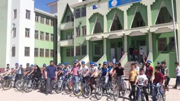 Ahmedi Hani Ortaokulu'nda Bisiklet Şenliği