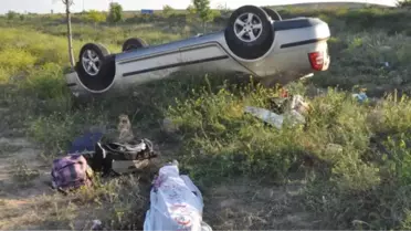 Konya'da Otomobil Şarampole Devrildi: 1 Ölü, 2 Yaralı