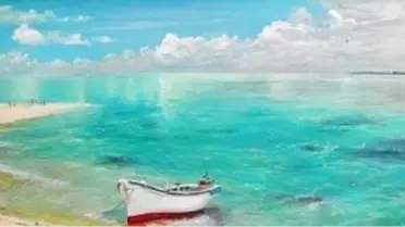 Yağlı Boya Workshop Kayıklı Deniz