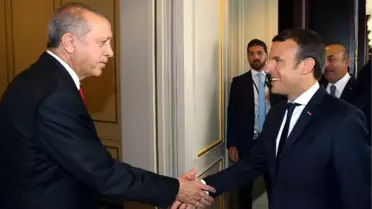 Cumhurbaşkanı Erdoğan Fransa Cumhurbaşkanı Macron ile Görüştü - 2 - Fotoğraflar