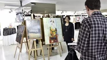 17. Şefik Bursalı Resim Yarışması Sergisi Ankara'da Açıldı