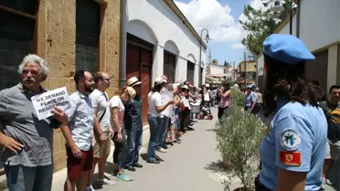 Kıbrıs'ta 'İki Toplumlu Çözüme' Destek Eylemi
