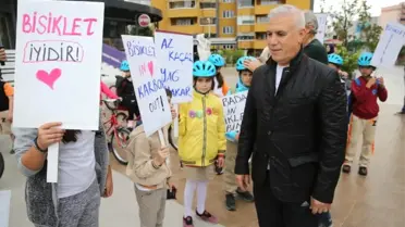 Nilüfer'de Öğrenciler Okullarına Bisikletle Gidiyor