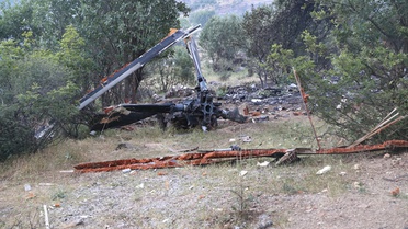 Şırnak'ta Düşen Askeri Helikopterin Enkazı Görüntülendi