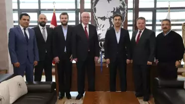 Selka Hentbol Yöneticileri Başkan Kurt'u Ziyaret Etti