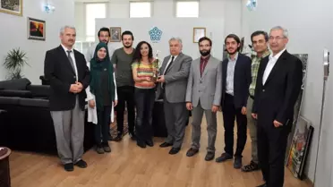 Geleneksel Türk Okçuluğu Federasyonu Başkanı Koç'tan Rektör Şeker'e Ziyaret