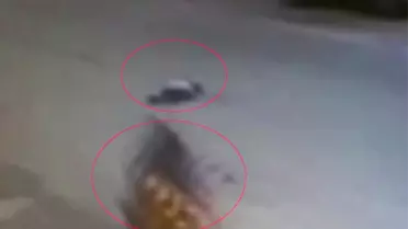 Motosiket Sürücüsü Küçük Çocuğa Çarpıp Böyle Kaçtı
