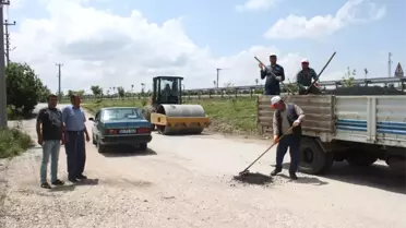 Dinar'da Asfalt Yama Çalışmaları Başladı