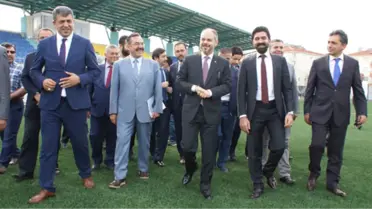 Bakan Kılıç, Çubuk Stadı'nda İncelemede Bulundu